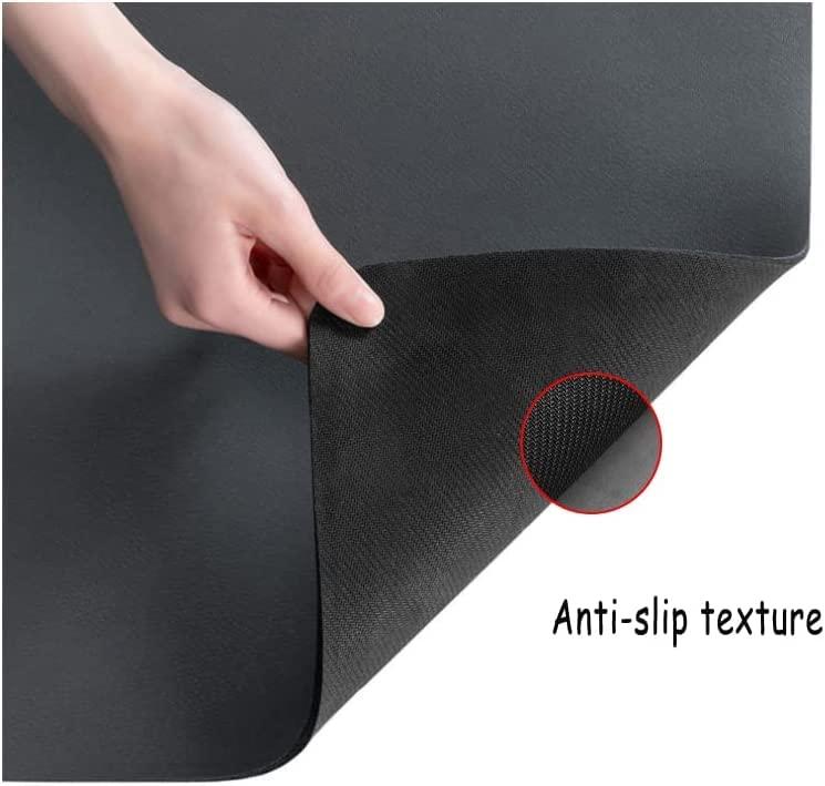 Kitchen Drying Mat for Utensils - Large Absorbent Anti-Slip Quick Dry Mat (Pack of 2, 40x30cm)