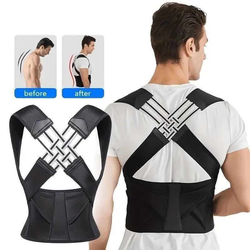 Adjustable Back Posture Corrector Belt for Men & Women - Universal Shoulder Support
