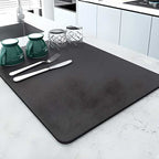 Kitchen Drying Mat for Utensils - Large Absorbent Anti-Slip Quick Dry Mat (Pack of 2, 40x30cm)